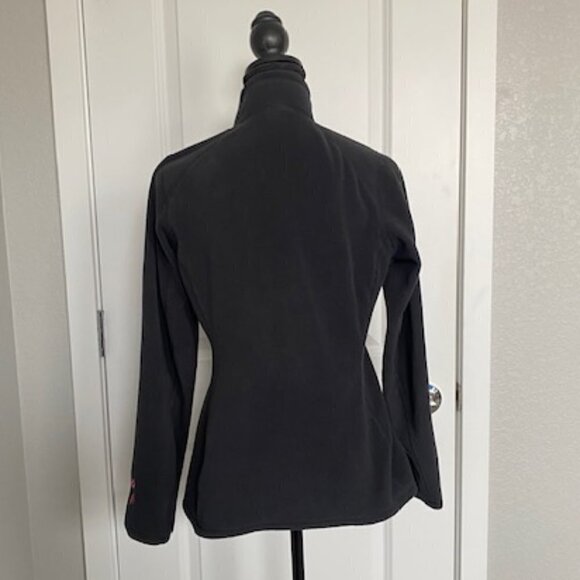 NORTH FACE 1/4 Zip Black Polartec Fleece Pullover Breast Cancer Small - Picture 7 of 16